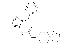 N-(2-benzylpyrazol-3-yl)-2-(1,4-dioxa-8-azaspiro[4.5]decan-8-yl)acetamide