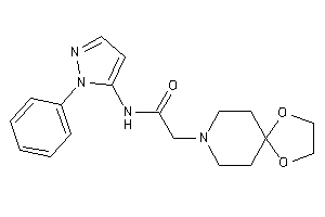 2-(1,4-dioxa-8-azaspiro[4.5]decan-8-yl)-N-(2-phenylpyrazol-3-yl)acetamide