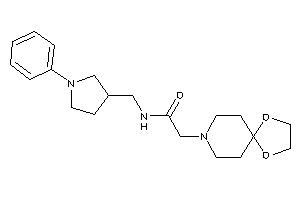 2-(1,4-dioxa-8-azaspiro[4.5]decan-8-yl)-N-[(1-phenylpyrrolidin-3-yl)methyl]acetamide