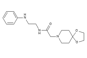 N-(2-anilinoethyl)-2-(1,4-dioxa-8-azaspiro[4.5]decan-8-yl)acetamide