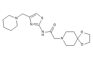 2-(1,4-dioxa-8-azaspiro[4.5]decan-8-yl)-N-[4-(piperidinomethyl)thiazol-2-yl]acetamide