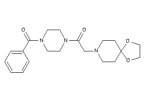 1-(4-benzoylpiperazino)-2-(1,4-dioxa-8-azaspiro[4.5]decan-8-yl)ethanone