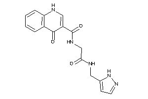 4-keto-N-[2-keto-2-(1H-pyrazol-5-ylmethylamino)ethyl]-1H-quinoline-3-carboxamide