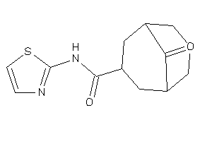 Image of 9-keto-N-thiazol-2-yl-bicyclo[3.3.1]nonane-7-carboxamide
