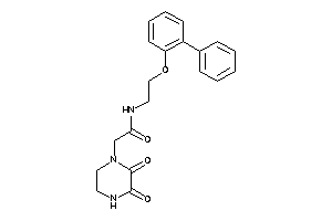 2-(2,3-diketopiperazino)-N-[2-(2-phenylphenoxy)ethyl]acetamide