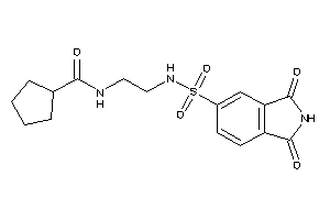 N-[2-[(1,3-diketoisoindolin-5-yl)sulfonylamino]ethyl]cyclopentanecarboxamide