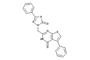 3-[(4-keto-5-phenyl-3H-thieno[2,3-d]pyrimidin-2-yl)methyl]-5-phenyl-1,3,4-oxadiazol-2-one