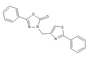 5-phenyl-3-[(2-phenylthiazol-4-yl)methyl]-1,3,4-oxadiazol-2-one