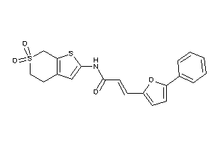 N-(6,6-diketo-5,7-dihydro-4H-thieno[2,3-c]thiopyran-2-yl)-3-(5-phenyl-2-furyl)acrylamide