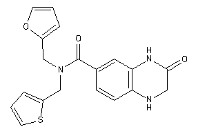 N-(2-furfuryl)-3-keto-N-(2-thenyl)-2,4-dihydro-1H-quinoxaline-6-carboxamide