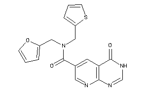 Image of N-(2-furfuryl)-4-keto-N-(2-thenyl)-3H-pyrido[2,3-d]pyrimidine-6-carboxamide