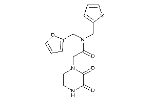 2-(2,3-diketopiperazino)-N-(2-furfuryl)-N-(2-thenyl)acetamide