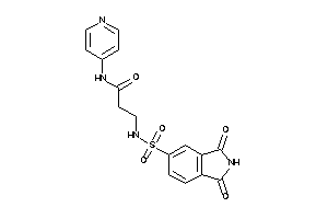 3-[(1,3-diketoisoindolin-5-yl)sulfonylamino]-N-(4-pyridyl)propionamide