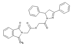 2-(1-keto-3-methylene-isoindolin-2-yl)acetic Acid [2-(3,5-diphenyl-2-pyrazolin-1-yl)-2-keto-ethyl] Ester