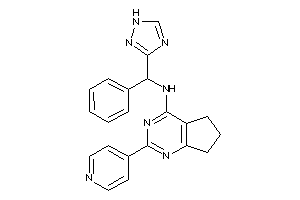 [phenyl(1H-1,2,4-triazol-3-yl)methyl]-[2-(4-pyridyl)-6,7-dihydro-5H-cyclopenta[d]pyrimidin-4-yl]amine