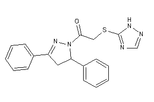 1-(3,5-diphenyl-2-pyrazolin-1-yl)-2-(1H-1,2,4-triazol-5-ylthio)ethanone