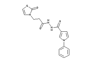 N'-[3-(2-keto-4-thiazolin-3-yl)propanoyl]-1-phenyl-pyrrole-3-carbohydrazide