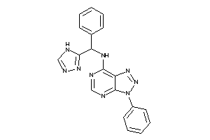 Image of (3-phenyltriazolo[4,5-d]pyrimidin-7-yl)-[phenyl(4H-1,2,4-triazol-3-yl)methyl]amine