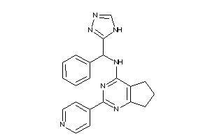 [phenyl(4H-1,2,4-triazol-3-yl)methyl]-[2-(4-pyridyl)-6,7-dihydro-5H-cyclopenta[d]pyrimidin-4-yl]amine