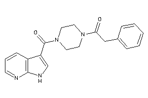 2-phenyl-1-[4-(1H-pyrrolo[2,3-b]pyridine-3-carbonyl)piperazino]ethanone