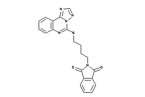 2-[4-([1,2,4]triazolo[1,5-c]quinazolin-5-ylthio)butyl]isoindoline-1,3-quinone