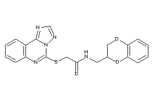 N-(2,3-dihydro-1,4-benzodioxin-3-ylmethyl)-2-([1,2,4]triazolo[1,5-c]quinazolin-5-ylthio)acetamide