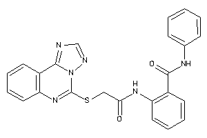 N-phenyl-2-[[2-([1,2,4]triazolo[1,5-c]quinazolin-5-ylthio)acetyl]amino]benzamide