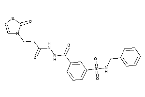 N-benzyl-3-[[3-(2-keto-4-thiazolin-3-yl)propanoylamino]carbamoyl]benzenesulfonamide