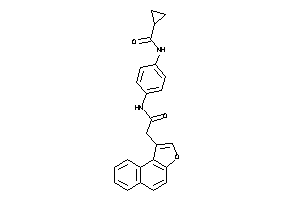 N-[4-[(2-benzo[e]benzofuran-1-ylacetyl)amino]phenyl]cyclopropanecarboxamide