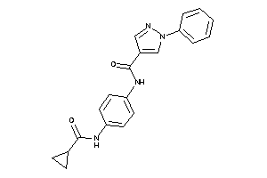 N-[4-(cyclopropanecarbonylamino)phenyl]-1-phenyl-pyrazole-4-carboxamide