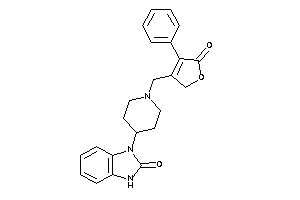 3-[1-[(5-keto-4-phenyl-2H-furan-3-yl)methyl]-4-piperidyl]-1H-benzimidazol-2-one