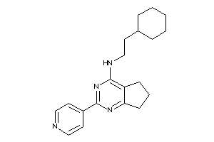 2-cyclohexylethyl-[2-(4-pyridyl)-6,7-dihydro-5H-cyclopenta[d]pyrimidin-4-yl]amine