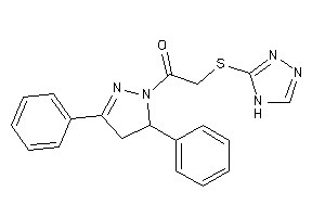 1-(3,5-diphenyl-2-pyrazolin-1-yl)-2-(4H-1,2,4-triazol-3-ylthio)ethanone