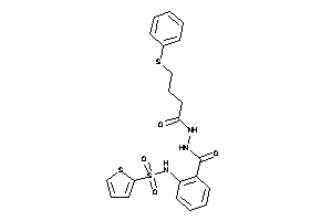 Image of N-[2-[[4-(phenylthio)butanoylamino]carbamoyl]phenyl]thiophene-2-sulfonamide