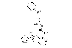 Image of N-[2-keto-2-[N'-[2-(2-thienylsulfonylamino)benzoyl]hydrazino]ethyl]benzamide