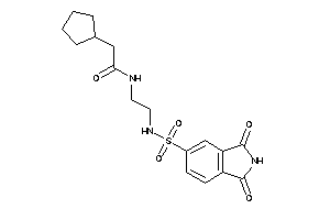 2-cyclopentyl-N-[2-[(1,3-diketoisoindolin-5-yl)sulfonylamino]ethyl]acetamide