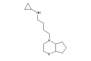 4-(3,4a,5,6,7,7a-hexahydro-2H-cyclopenta[b][1,4]oxazin-4-yl)butyl-cyclopropyl-amine