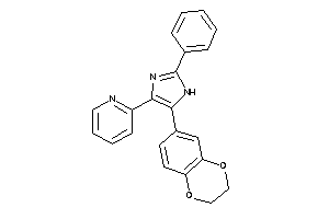 2-[5-(2,3-dihydro-1,4-benzodioxin-7-yl)-2-phenyl-1H-imidazol-4-yl]pyridine