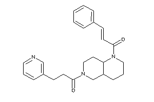 Image of 1-(1-cinnamoyl-2,3,4,4a,5,7,8,8a-octahydro-1,6-naphthyridin-6-yl)-3-(3-pyridyl)propan-1-one