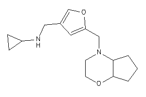 [5-(3,4a,5,6,7,7a-hexahydro-2H-cyclopenta[b][1,4]oxazin-4-ylmethyl)-3-furyl]methyl-cyclopropyl-amine