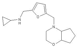 [5-(3,4a,5,6,7,7a-hexahydro-2H-cyclopenta[b][1,4]oxazin-4-ylmethyl)-2-furyl]methyl-cyclopropyl-amine