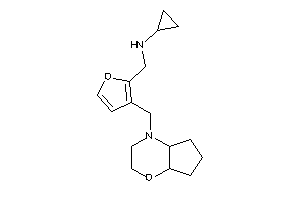 [3-(3,4a,5,6,7,7a-hexahydro-2H-cyclopenta[b][1,4]oxazin-4-ylmethyl)-2-furyl]methyl-cyclopropyl-amine