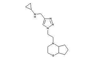 [1-[2-(3,4a,5,6,7,7a-hexahydro-2H-cyclopenta[b][1,4]oxazin-4-yl)ethyl]triazol-4-yl]methyl-cyclopropyl-amine