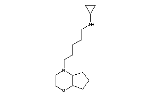 5-(3,4a,5,6,7,7a-hexahydro-2H-cyclopenta[b][1,4]oxazin-4-yl)pentyl-cyclopropyl-amine