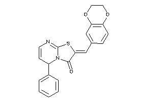 2-(2,3-dihydro-1,4-benzodioxin-6-ylmethylene)-5-phenyl-5H-thiazolo[3,2-a]pyrimidin-3-one