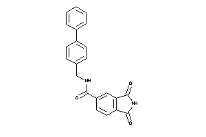 1,3-diketo-N-(4-phenylbenzyl)isoindoline-5-carboxamide