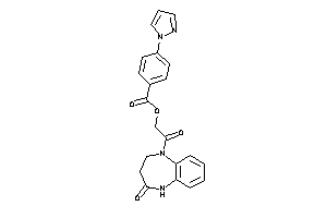 4-pyrazol-1-ylbenzoic Acid [2-keto-2-(4-keto-3,5-dihydro-2H-1,5-benzodiazepin-1-yl)ethyl] Ester