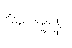 N-(2-keto-1,3-dihydrobenzimidazol-5-yl)-2-(1,3,4-thiadiazol-2-ylthio)acetamide