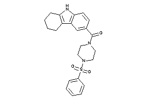 (4-besylpiperazino)-(6,7,8,9-tetrahydro-5H-carbazol-3-yl)methanone