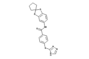 N-spiro[1,3-benzodioxole-2,1'-cyclopentane]-5-yl-4-(4H-1,2,4-triazol-3-ylthio)benzamide